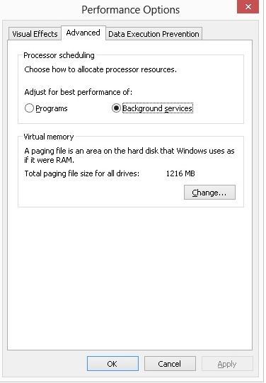 background priority