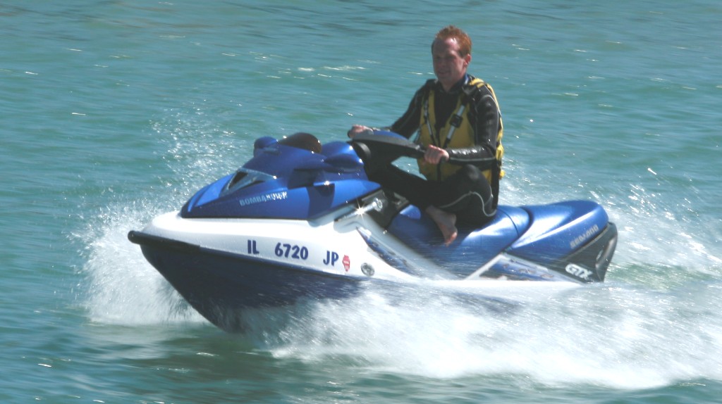 ..but a little too cold for bare foot jetskiing...