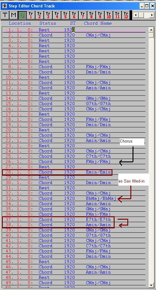 Chord Editor View Snapshot