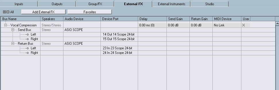 External FX window