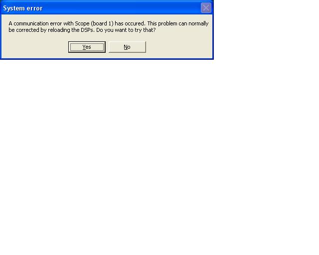 Error message