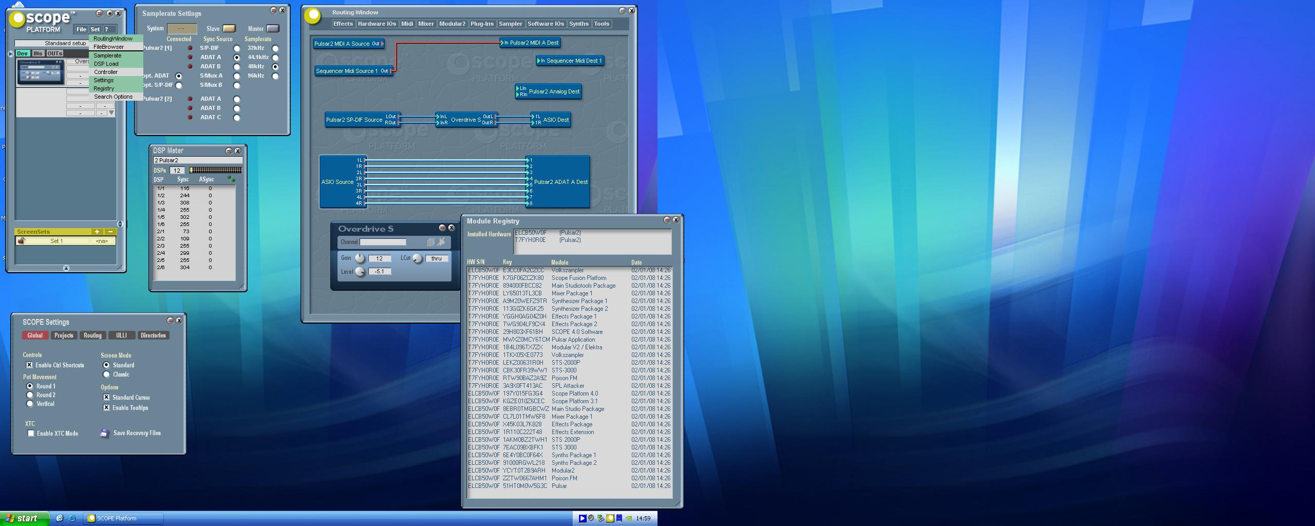 here all my settings