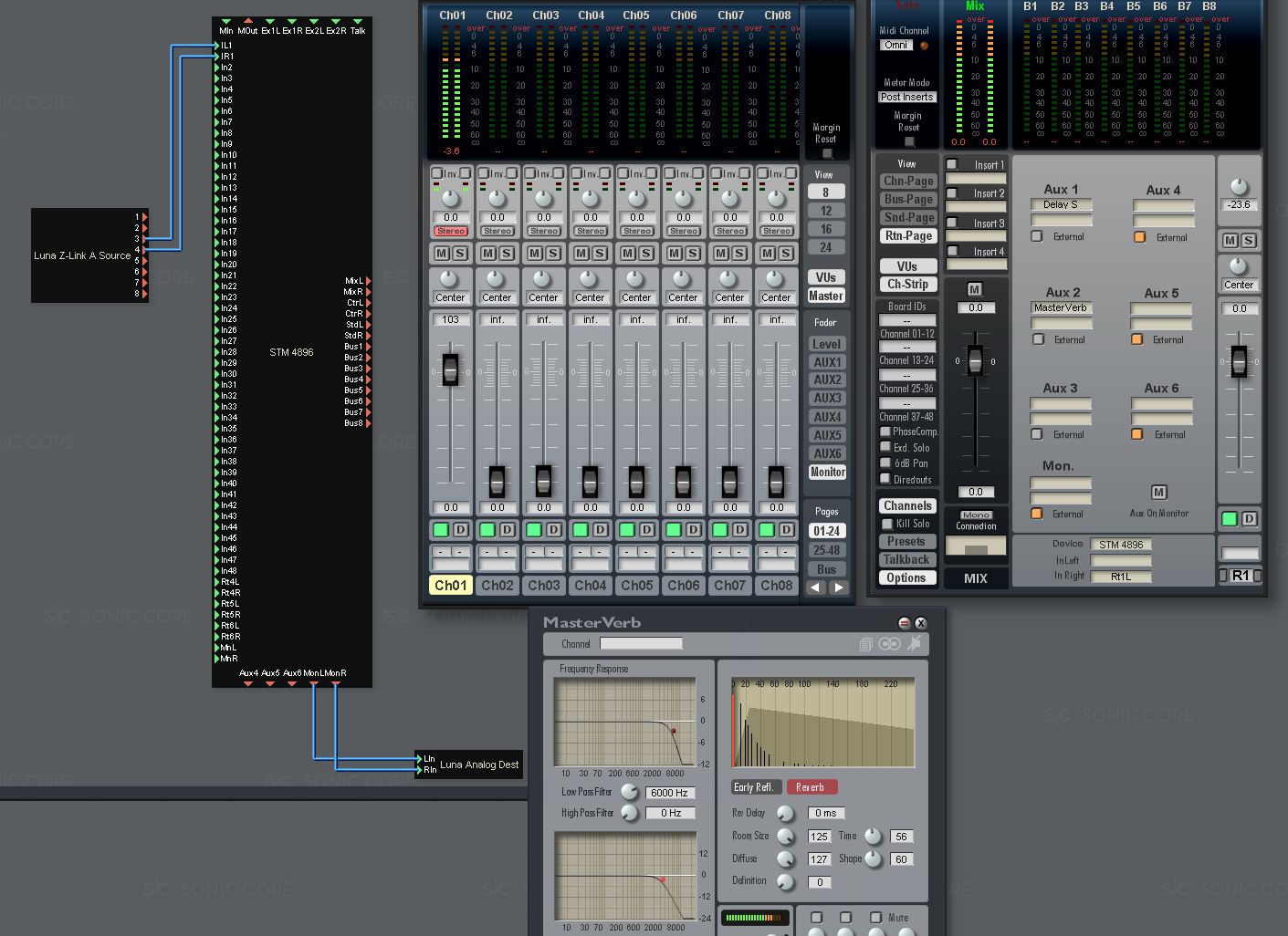 Routing screen dump.