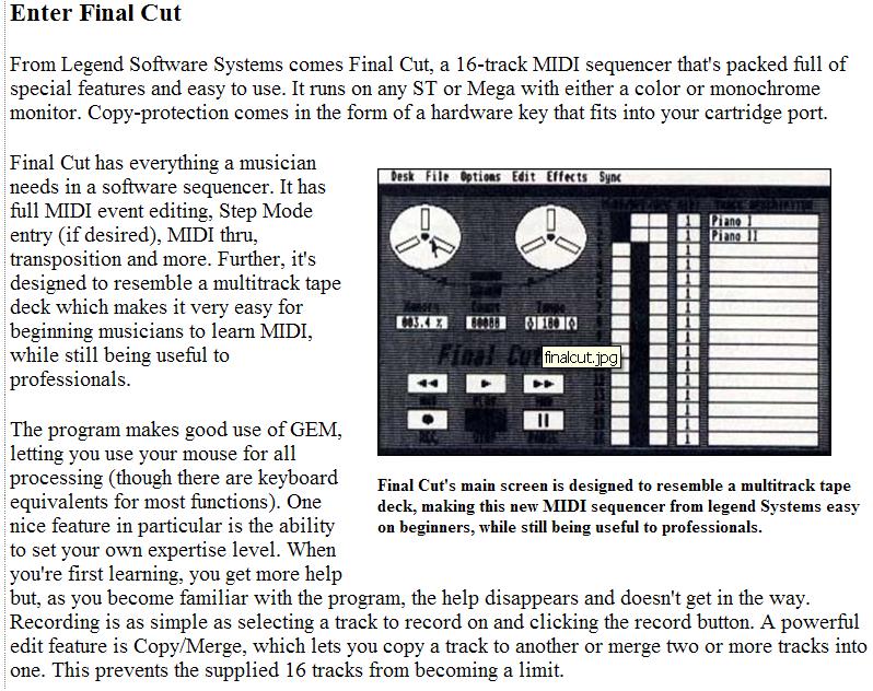 Atari Final Cut